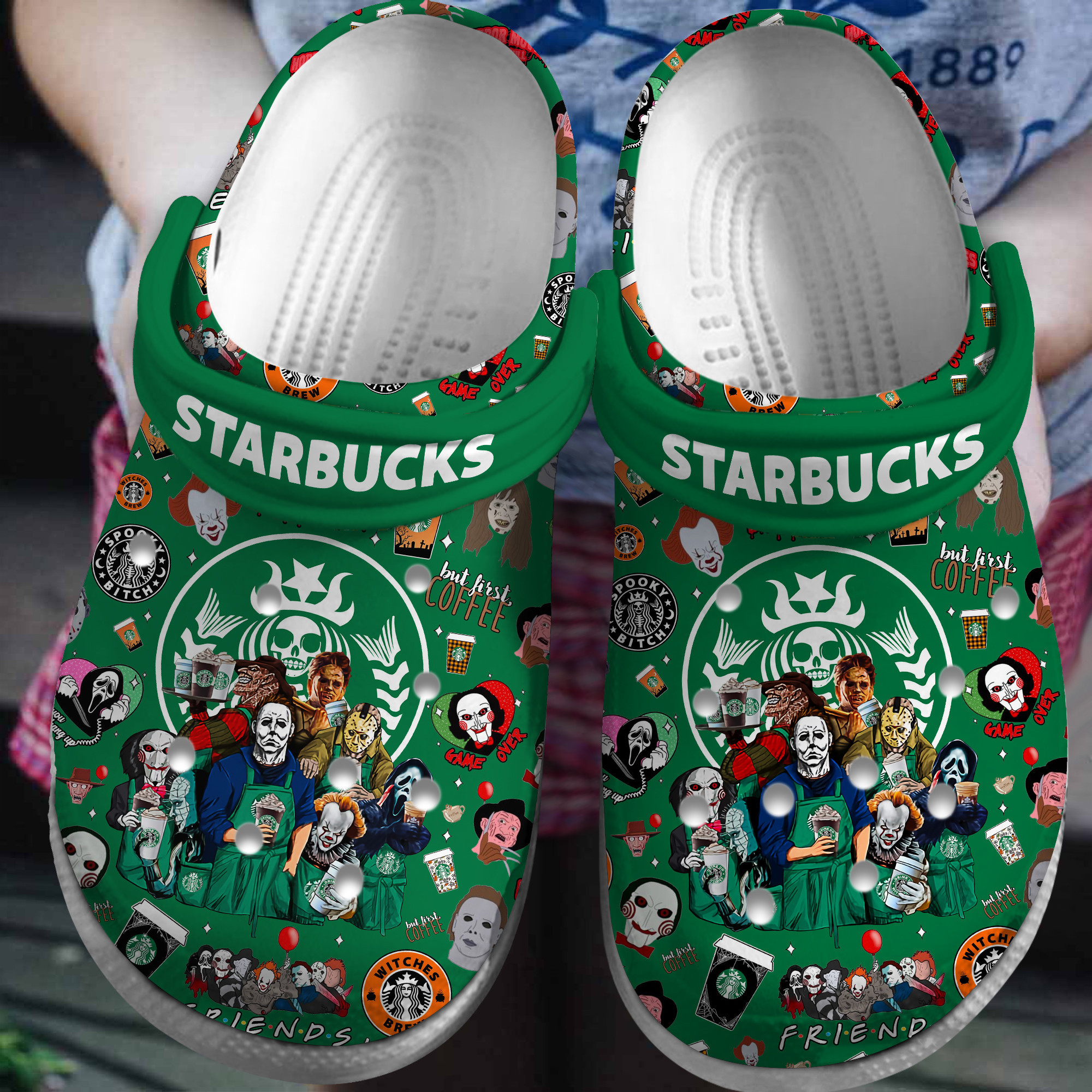 Starbucks Drink Crocs Crocband Clogs Shoes Comfortable For Men Women and Kids