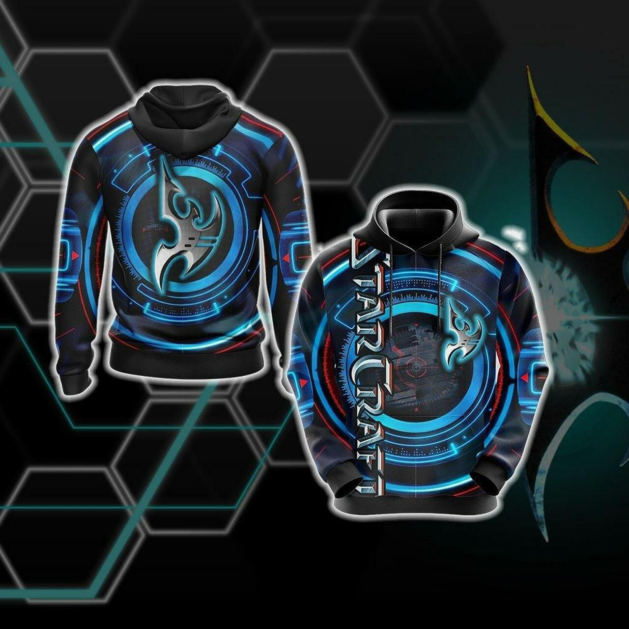 Starcraft Protoss Unisex 3D All Over Print Hoodie, Zip Hoodie