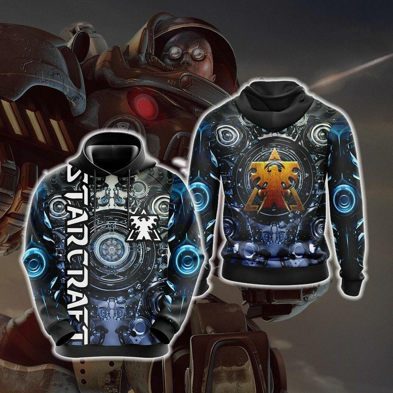 Starcraft Terran Unisex 3D All Over Print Hoodie, Zip Hoodie