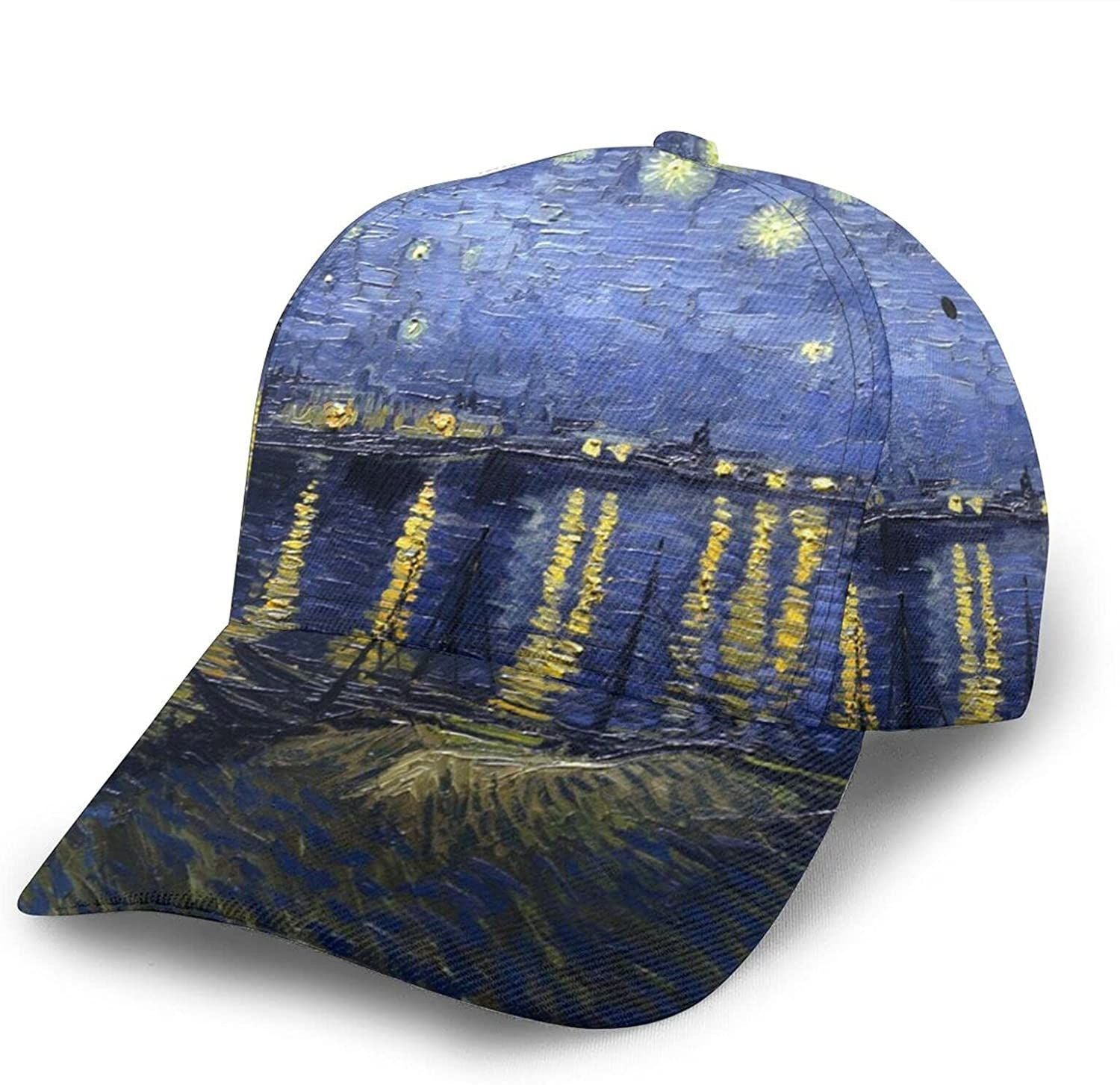 Starry Night Classic Baseball 3D Cap Adjustable Twill Sports Dad Hats for Unisex Trucker Hats Custom Hats Gifts For Men & Women