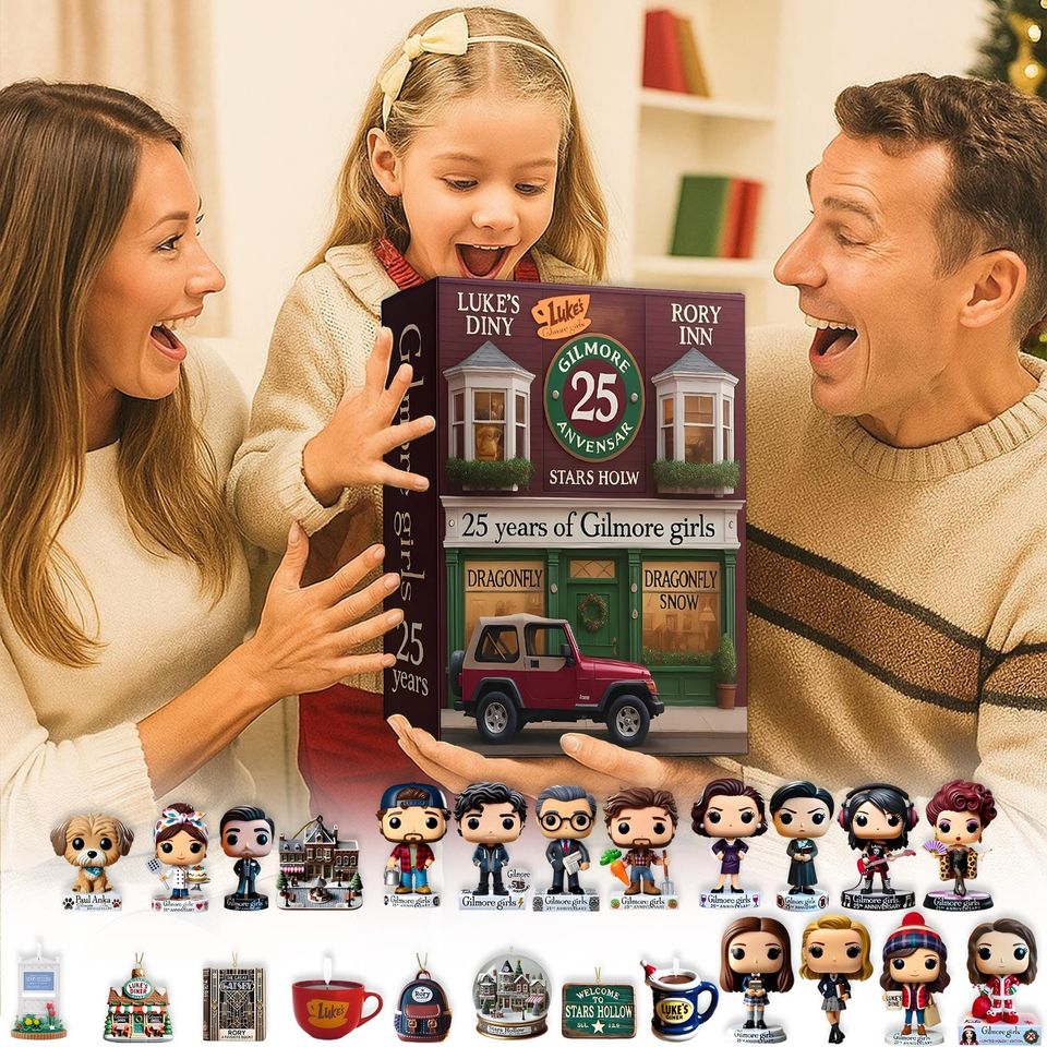 Stars Hollow Town Advent Calendar, Coffee Lover Countdown Box, Calendar Acrylic 2D Flat Dragonfly Inn Decor, Television Fan Surprise - Image 5