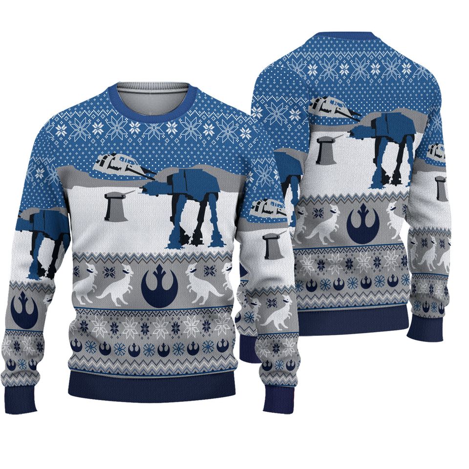 Starwars AT-AT Walker Ugly Christmas Sweater, Starwars Christmas Sweatshirt