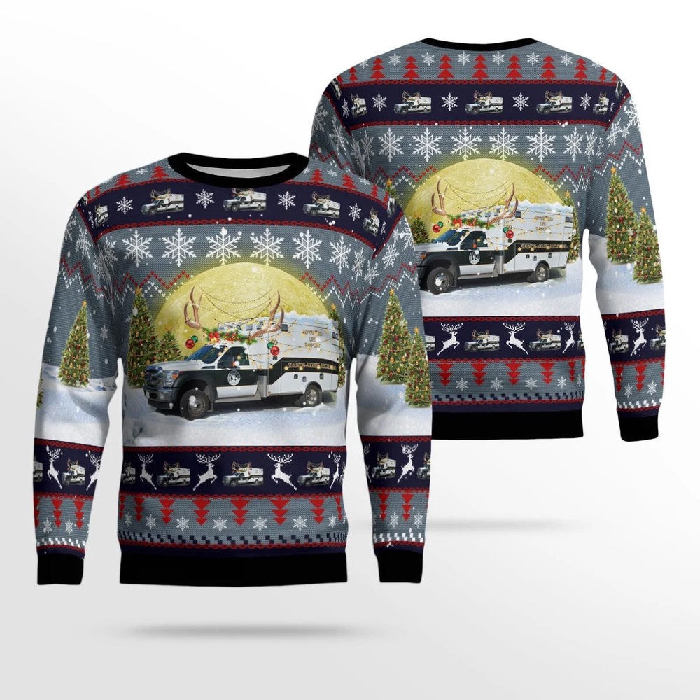 Staunton Augusta County First Aid and Rescue Squad Staunton Virginia Christmas AOP Ugly Sweater Unisex Christmas Gift