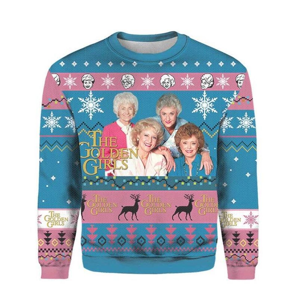 Stay Golden Merry Christmas Ugly Sweater