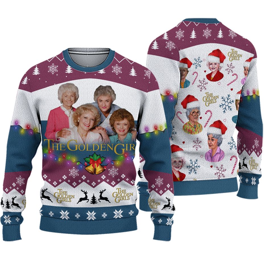 Stay Golden Sitcom Ugly Christmas Sweater Stay Golden In Style