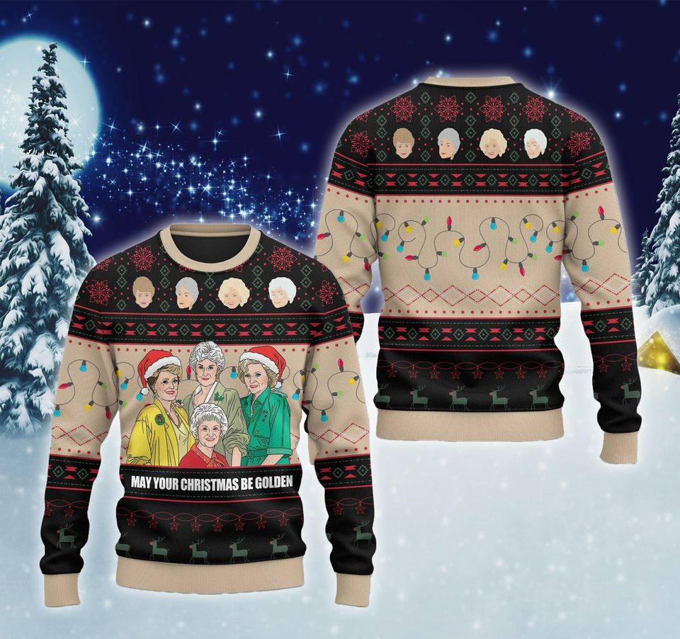 Stay Golden Ugly Christmas Sweater for TV Show