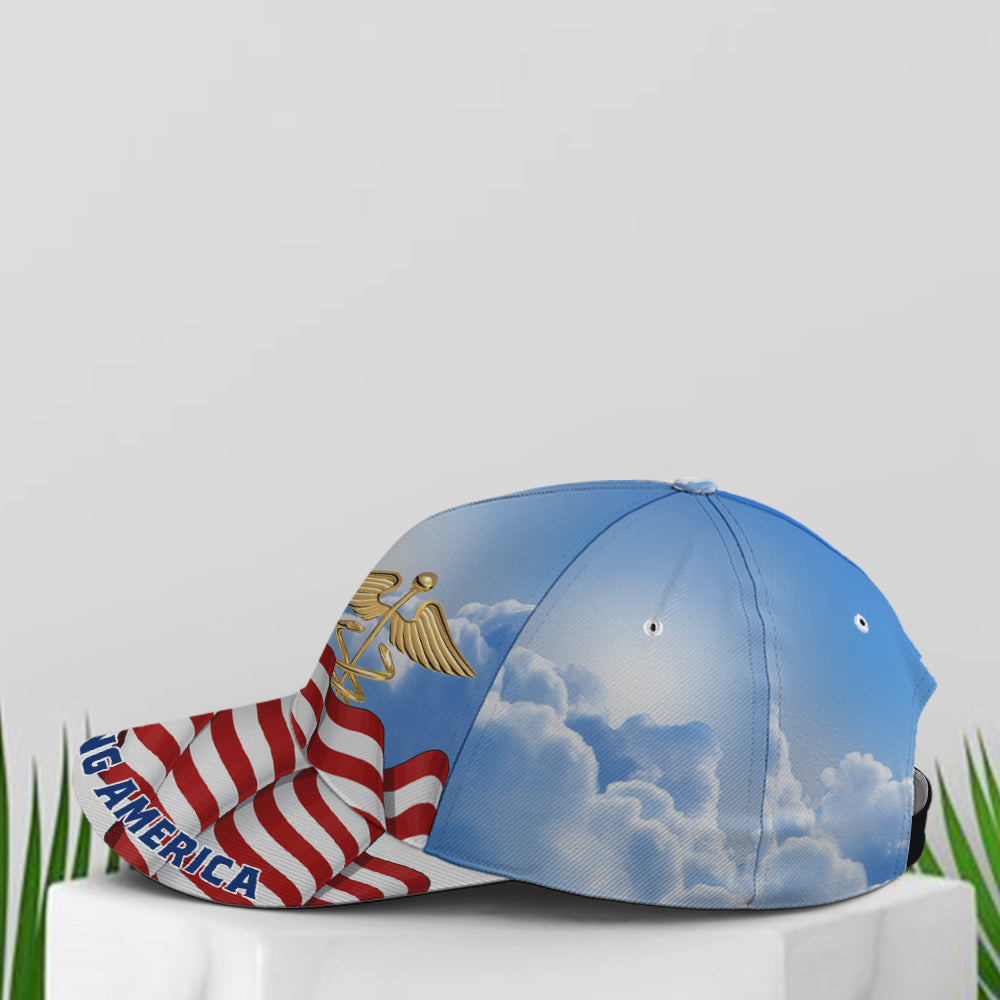Stay Strong America Eagle And Nurse Sign Baseball Cap Trucker Hats Custom Hats Gifts For Men & Women