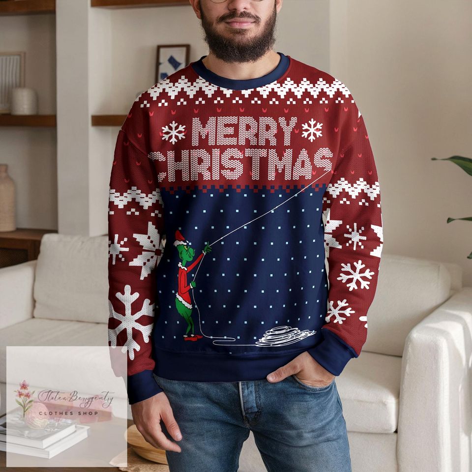 Stealing Christmas Seuss Geisel funny character Ugly Christmas Sweater