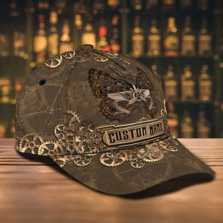 Steampunk Butterfly - Personalized Butterfly Cap, Steampunk Butterfly Hat Trucker Hats Custom Hats Gifts For Men & Women