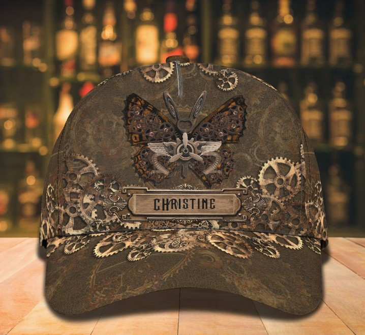 Steampunk Butterfly - Personalized Butterfly Cap, Steampunk Butterfly Hat Trucker Hats Custom Hats Gifts For Men & Women