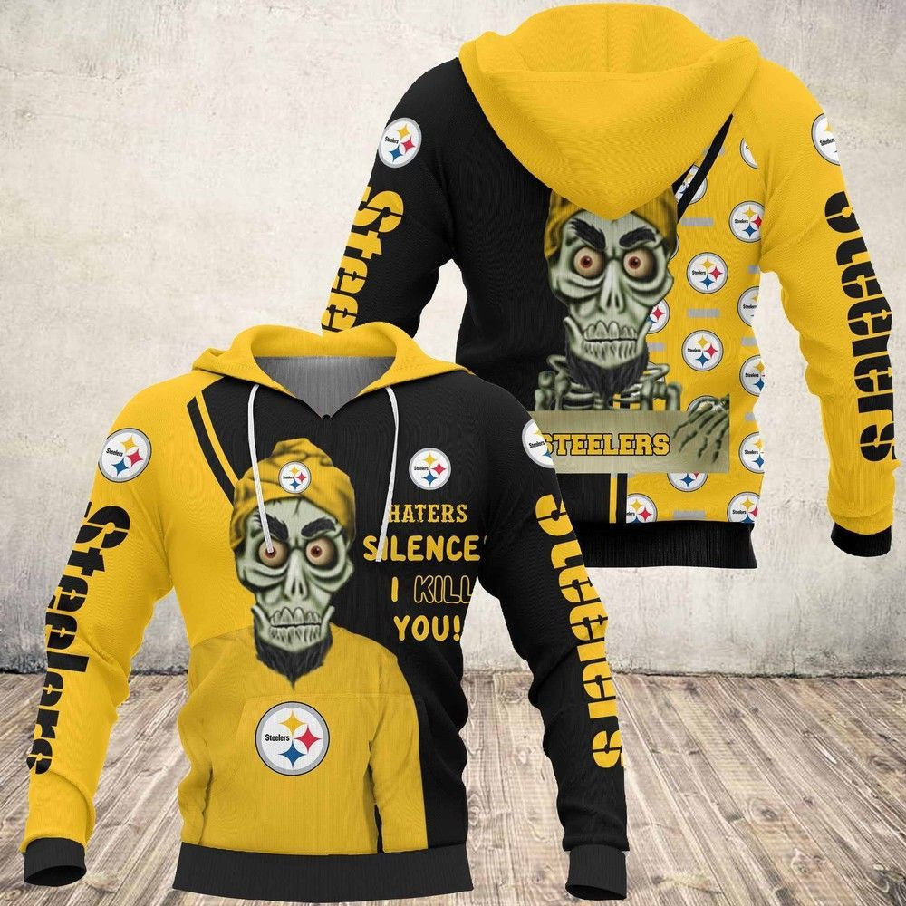 Steelers Hater Silence I Kill You 3D All Over Print Hoodie, Zip Hoodie