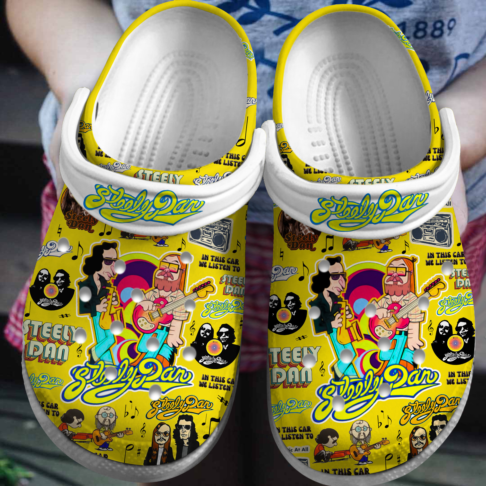 Steely Dan Music Crocs Crocband Clogs Shoes Comfortable For Men Women and Kids