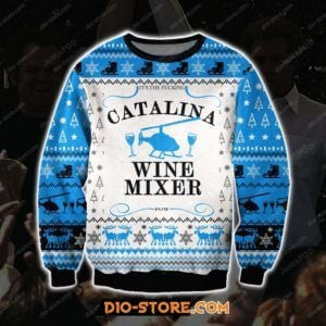 Step Brothers Catalina Wine Mixer Ugly Christmas Sweater Adult 3D Funny Matching for family