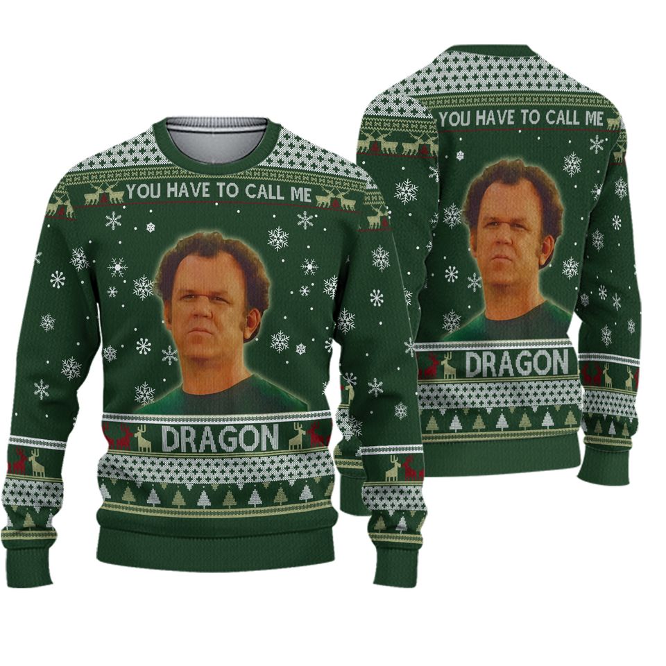 Step Brothers Christmas Ugly Sweater Dale Doback You Have To Call Me Dragon