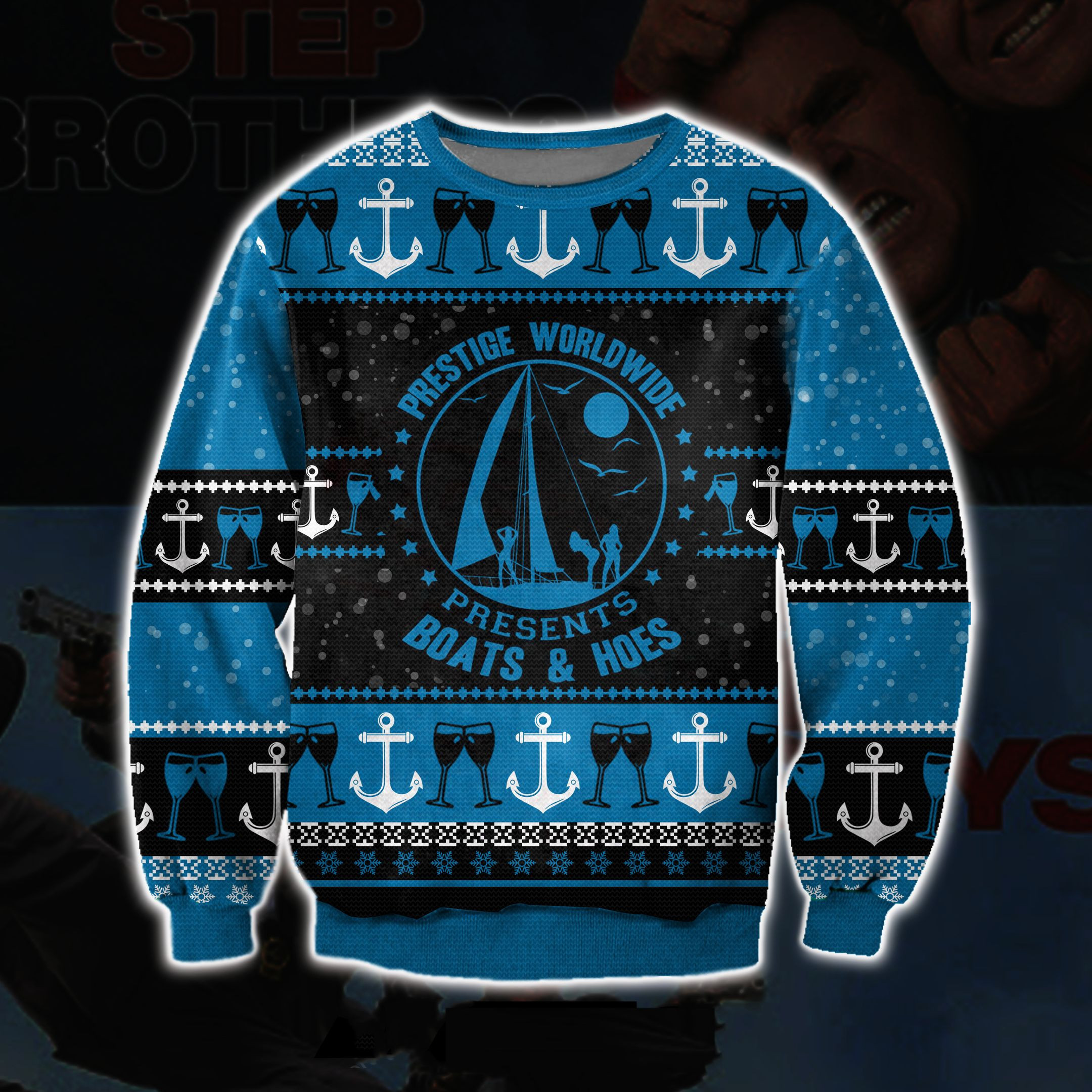 Step Brothers Movie 3D All Over Print Ugly Christmas Sweater Adult 3D Funny Matching for family