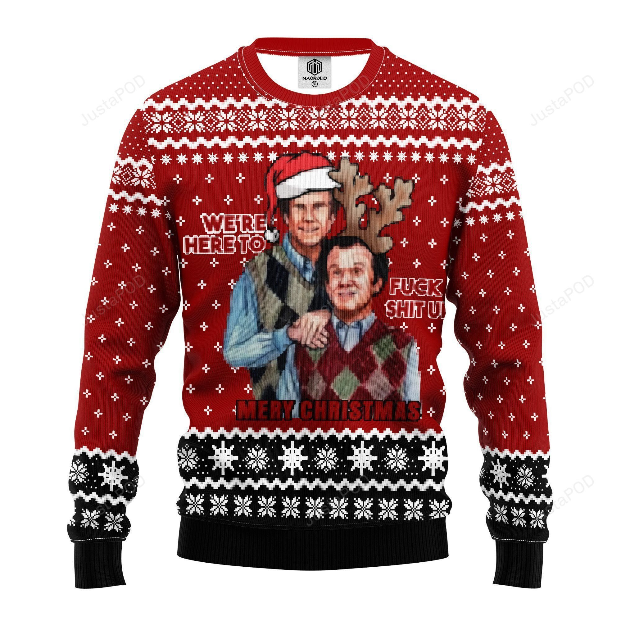 Step Brothers008 Ugly Christmas Sweater Adult 3D Funny Matching for family