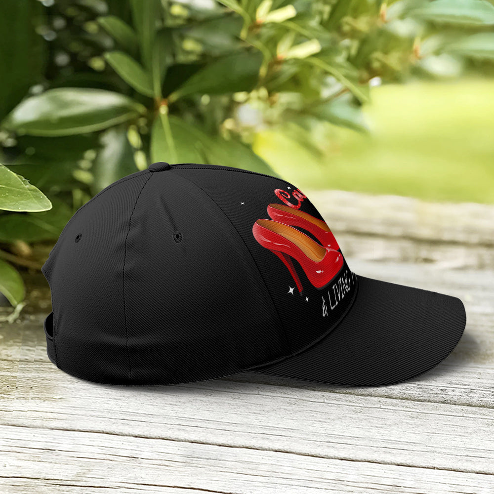 Step Into Birthday Like A Queen Cancer Girl Baseball Cap Trucker Hats Custom Hats Gifts For Men & Women