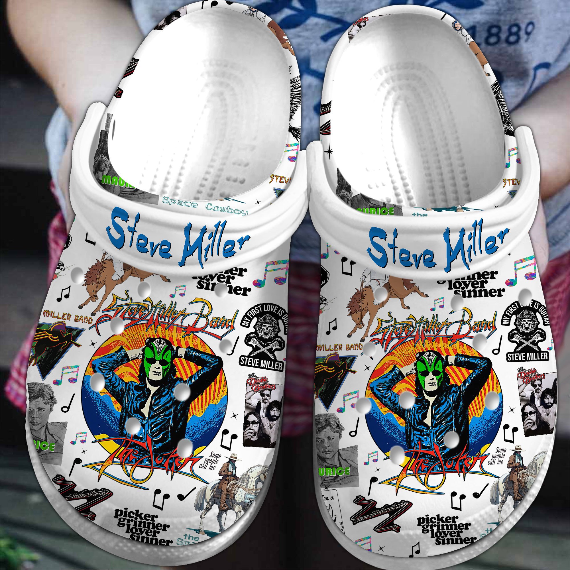 Steve Miller Music Crocs Crocband Clogs Shoes Comfortable For Men Women and Kids