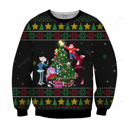 Steven Universe Christmas Ugly Christmas Sweater Adult 3D Funny Matching for family