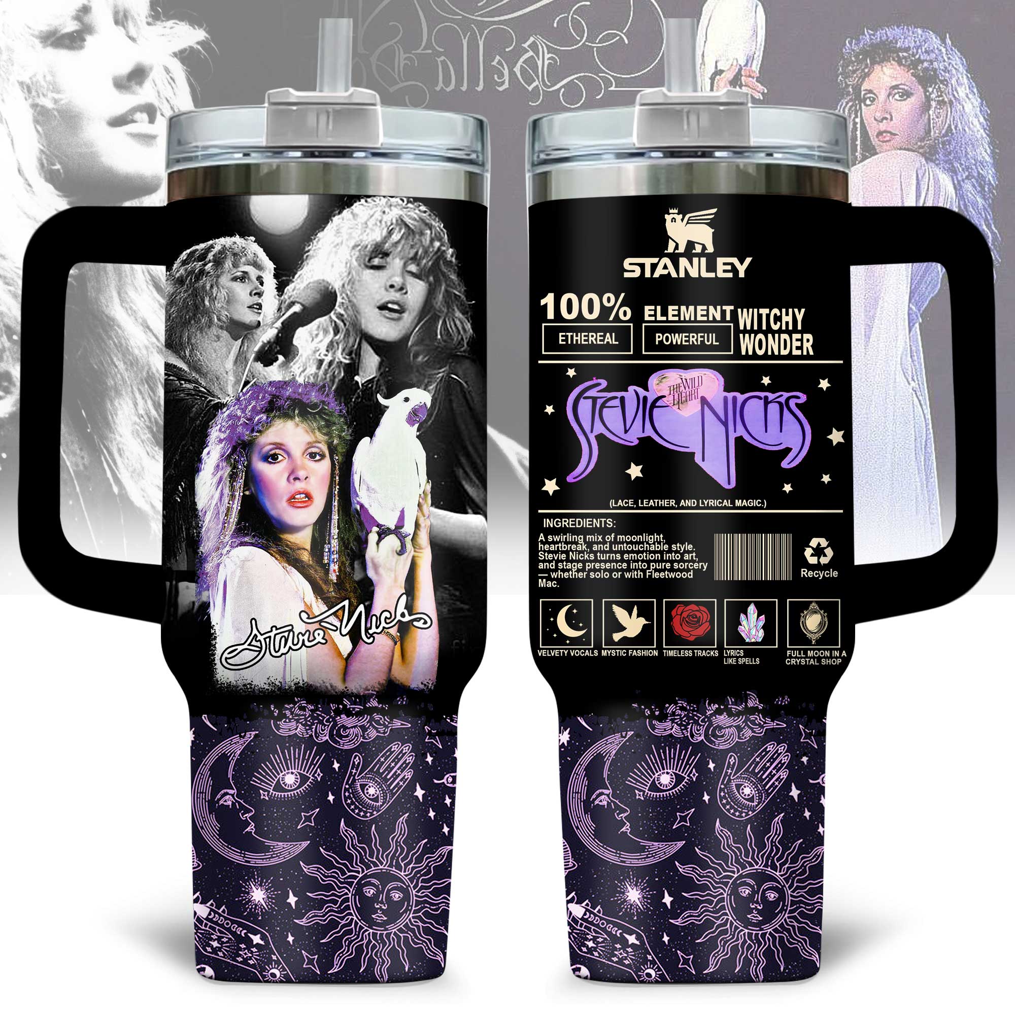 Stevie Nicks Music Custom Stanley Cup 40 oz 30 oz Tumbler With HandleTVC2301173