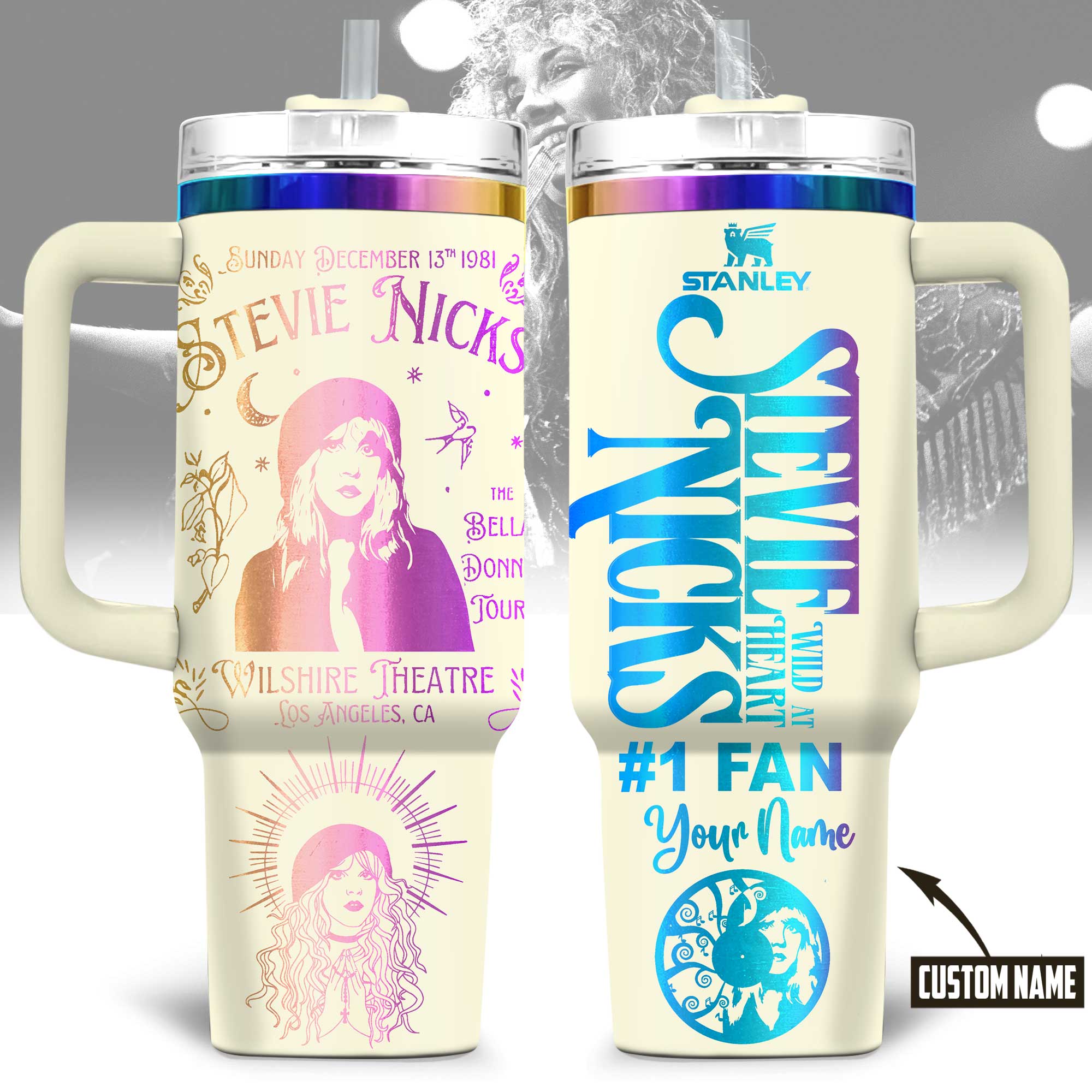 Stevie Nicks Music Custom Stanley Cup 40 oz 30 oz Tumbler With HandleTVC2301177