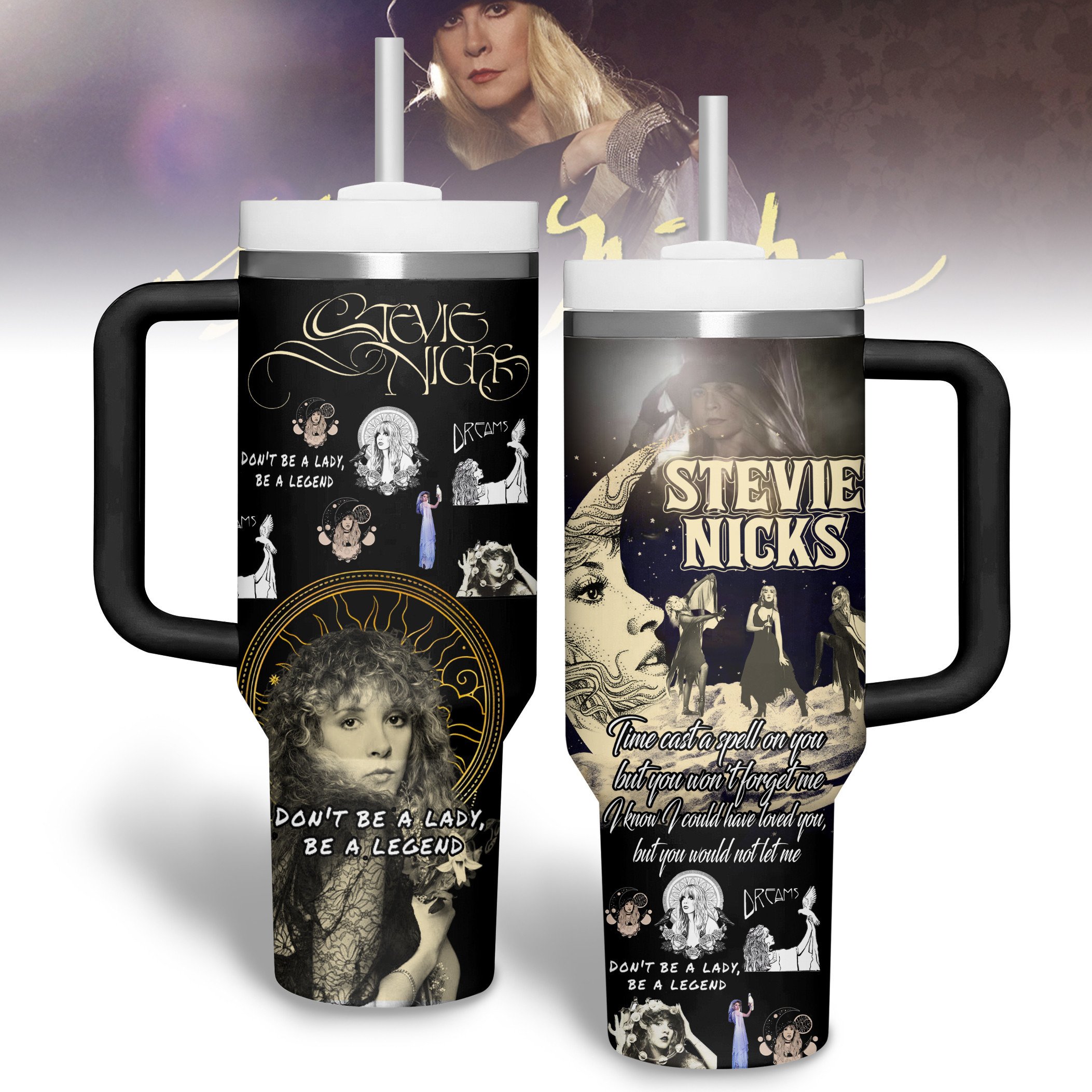 Stevie Nicks Music Custom Stanley Cup 40 oz 30 oz Tumbler With HandleTVC2301182