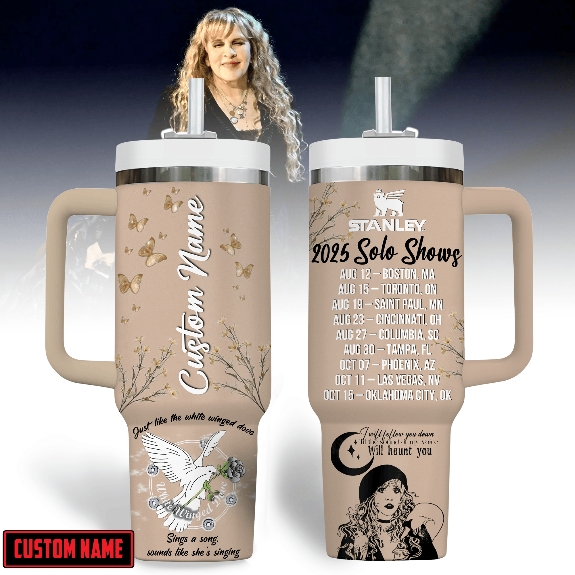 Stevie Nicks Music Custom Stanley Cup 40 oz 30 oz Tumbler With HandleTVC2301183