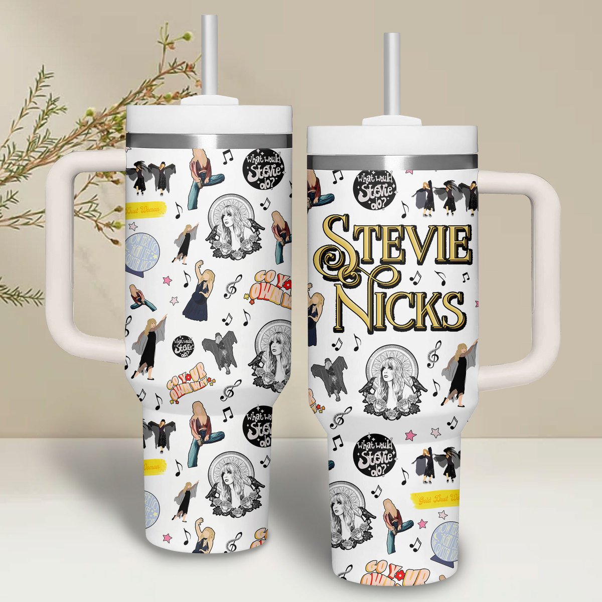 Stevie Nicks Music Custom Stanley Cup 40 oz 30 oz Tumbler With HandleTVC2301265