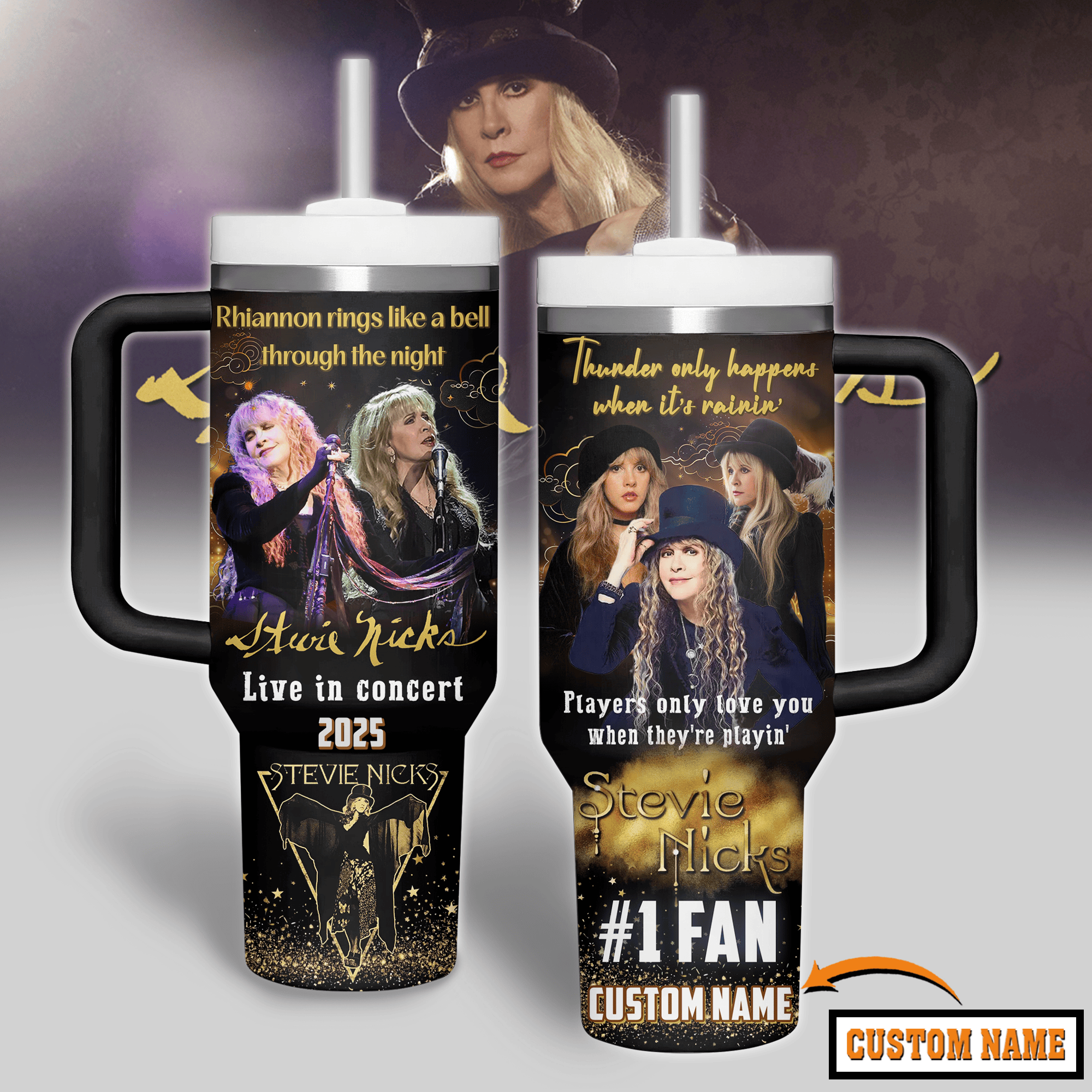 Stevie Nicks Music Custom Stanley Cup 40 oz 30 oz Tumbler With HandleTVC2301281