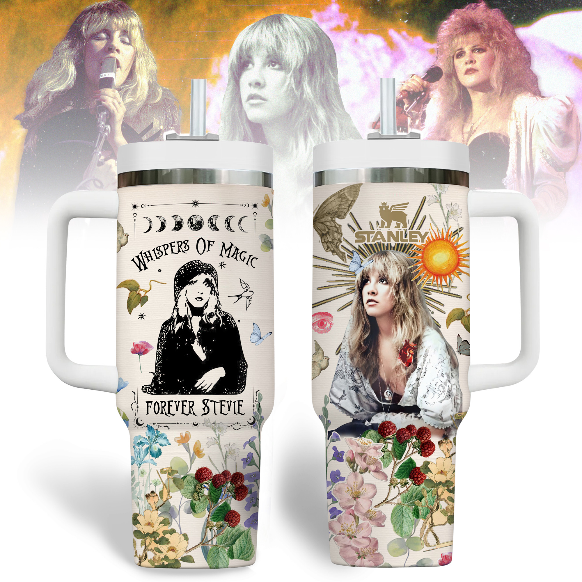 Stevie Nicks Music Custom Stanley Cup 40 oz 30 oz Tumbler With HandleTVC2301342