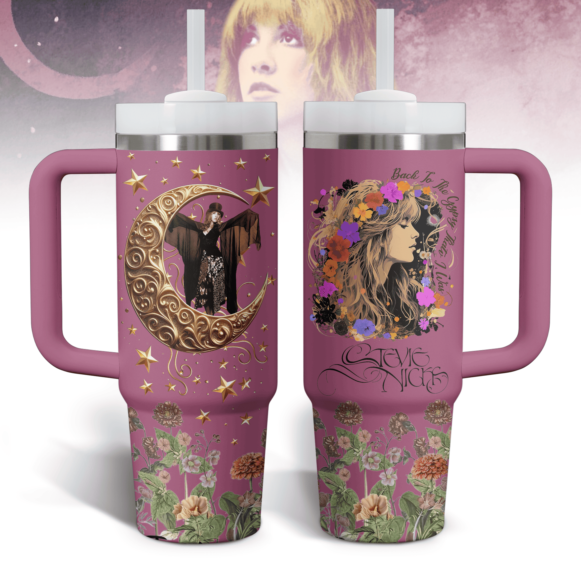 Stevie Nicks Music Custom Stanley Cup 40 oz 30 oz Tumbler With HandleTVC2301772