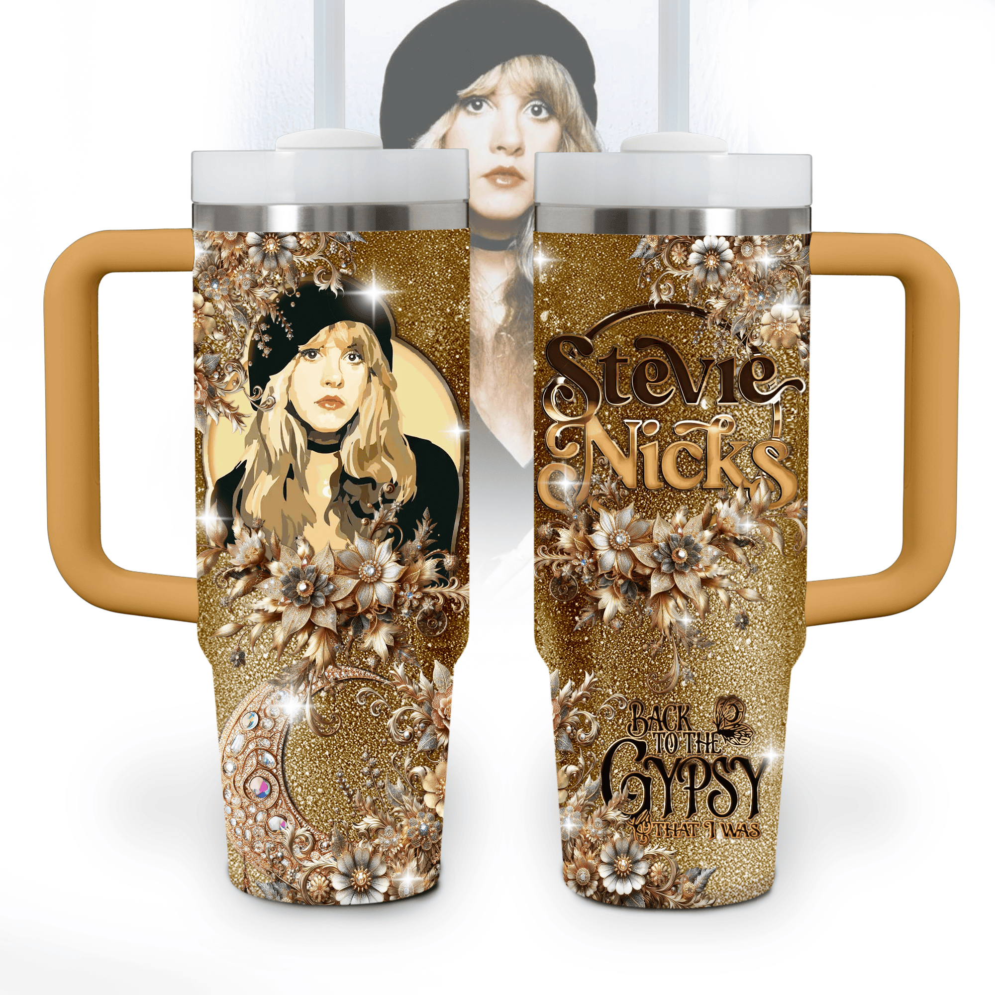 Stevie Nicks Music Custom Stanley Cup 40 oz 30 oz Tumbler With HandleTVC2301772