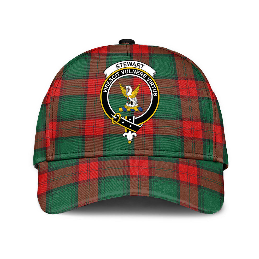 Stewart Atholl Modern Tartan Baseball Cap, Tartan Plaid Cap with Family Crest K23 Trucker Hats Custom Hats Gifts For Men & Women