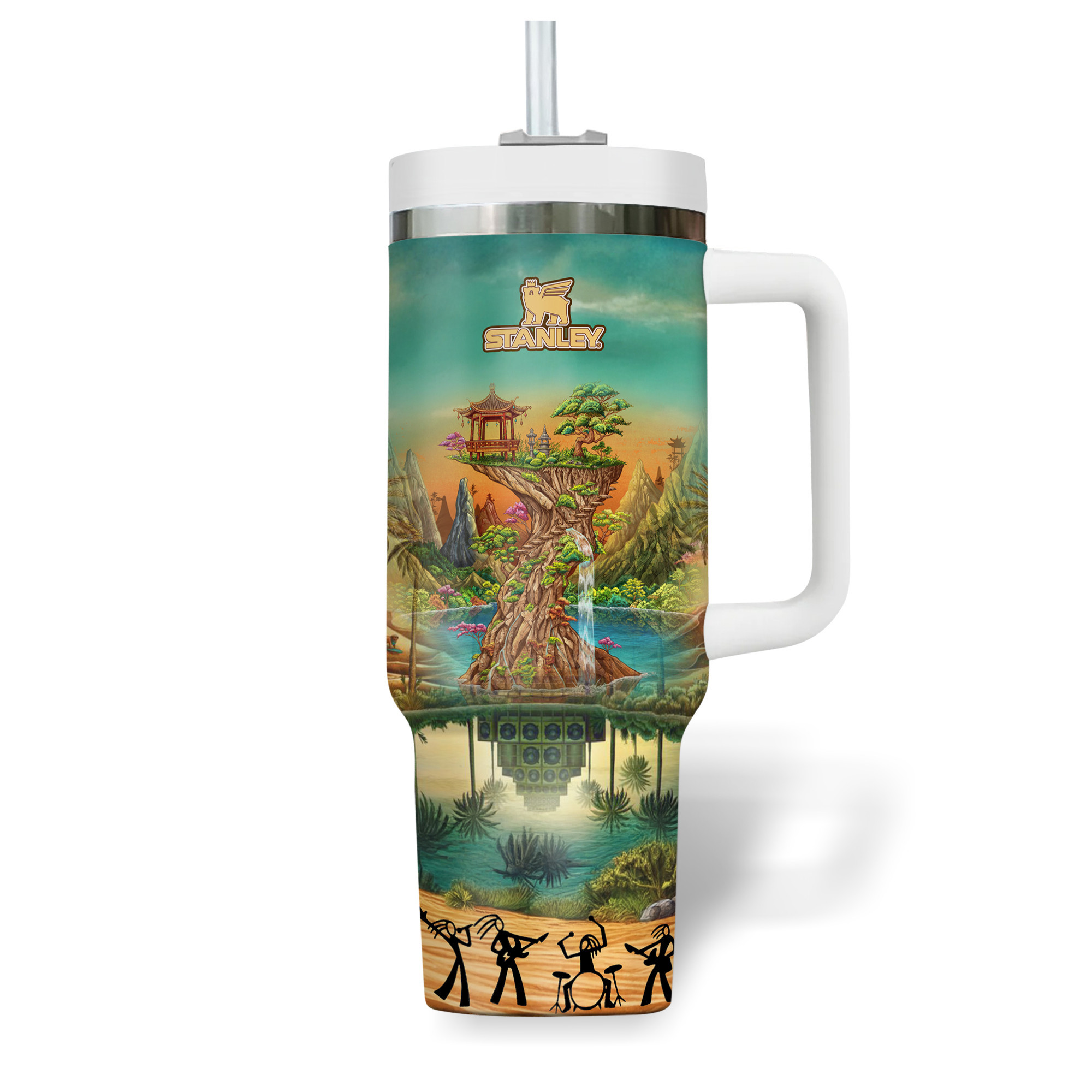 Stick Figure Band Music Custom Stanley Cup 40 oz 30 oz Tumbler With HandleTVC2301182 - Image 4