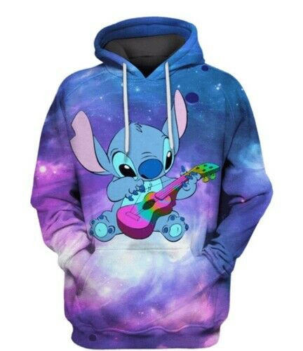 Stitch Art 3D All Over Print Hoodie, Zip Hoodie