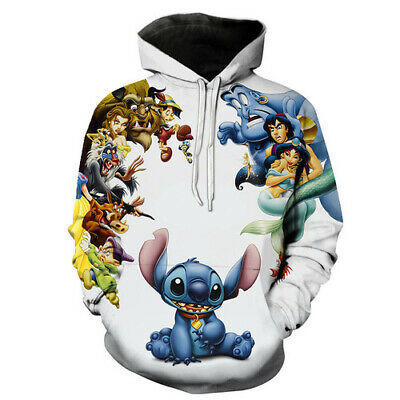 Stitch Art 3D All Over Print Hoodie, Zip Hoodie