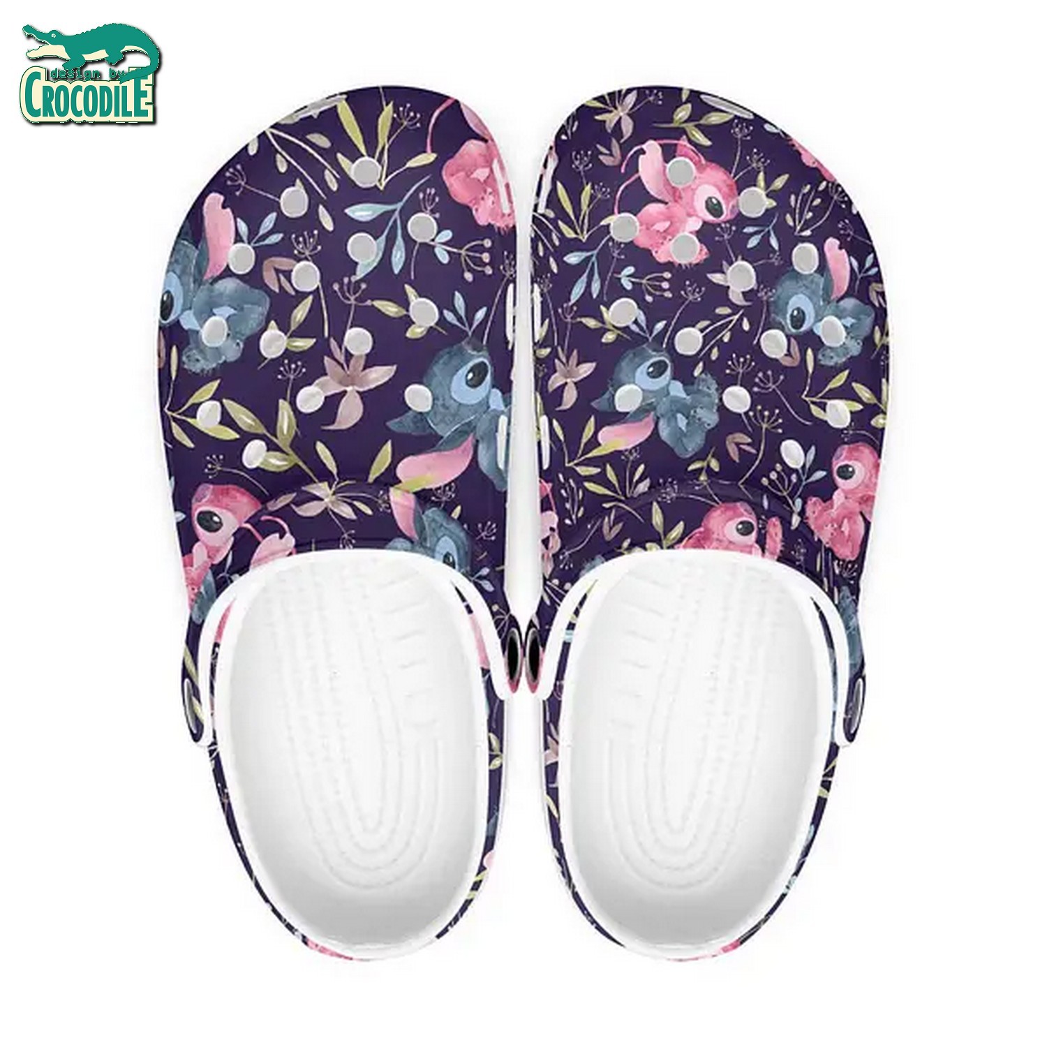 Stitch Cartoon Crocs Crocband Clogs Shoes Comfortable For Men Women and Kids