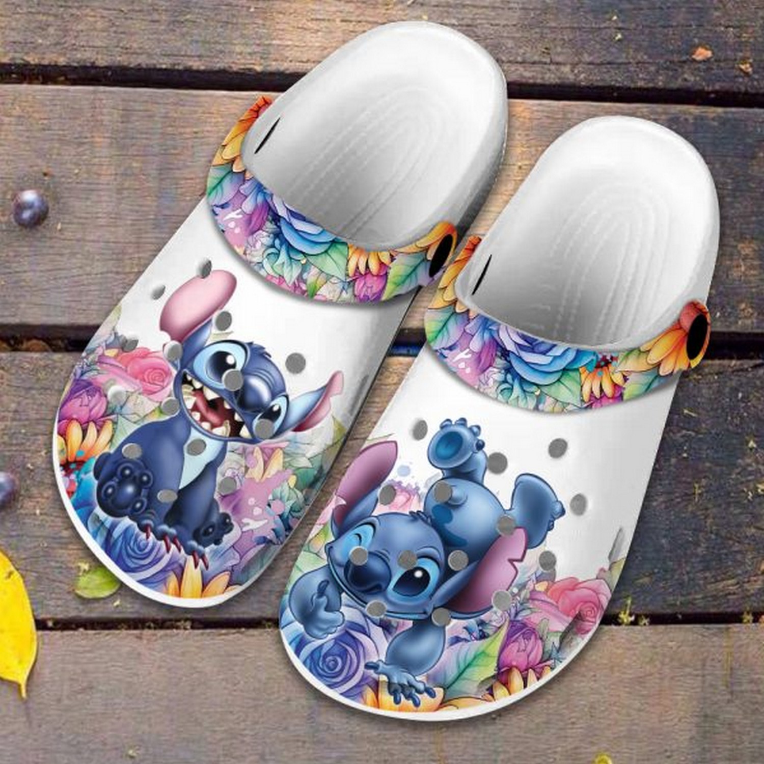 Stitch Cartoon Crocs Crocband Clogs Shoes Comfortable For Men Women and Kids