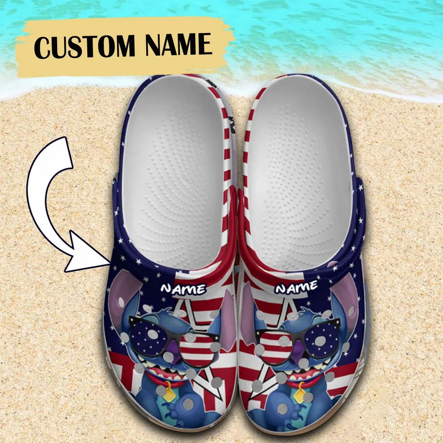 Stitch Cartoon Crocs Crocband Clogs Shoes Comfortable For Men Women and Kids