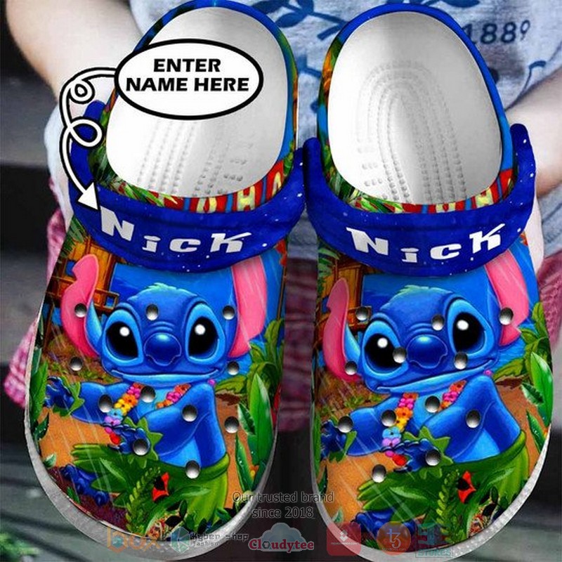 Stitch Cartoon Crocs Crocband Clogs Shoes Comfortable For Men Women and Kids