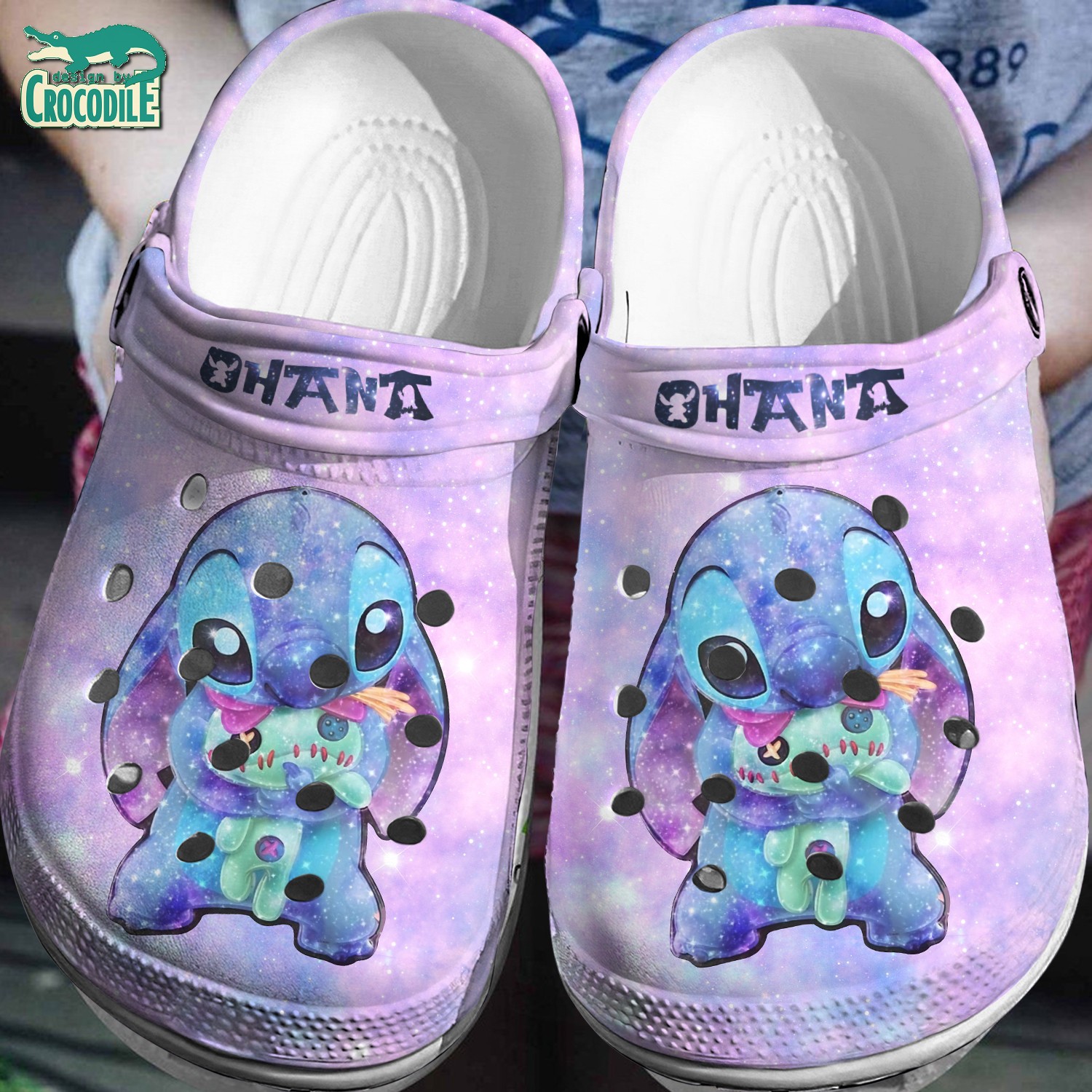 Stitch Cartoon Crocs Crocband Clogs Shoes Comfortable For Men Women and Kids