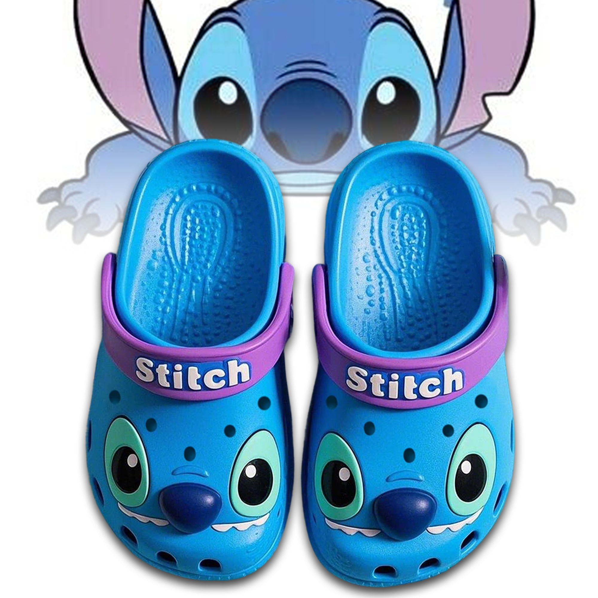 Stitch Cartoon Crocs Crocband Clogs Shoes Comfortable For Men Women and Kids