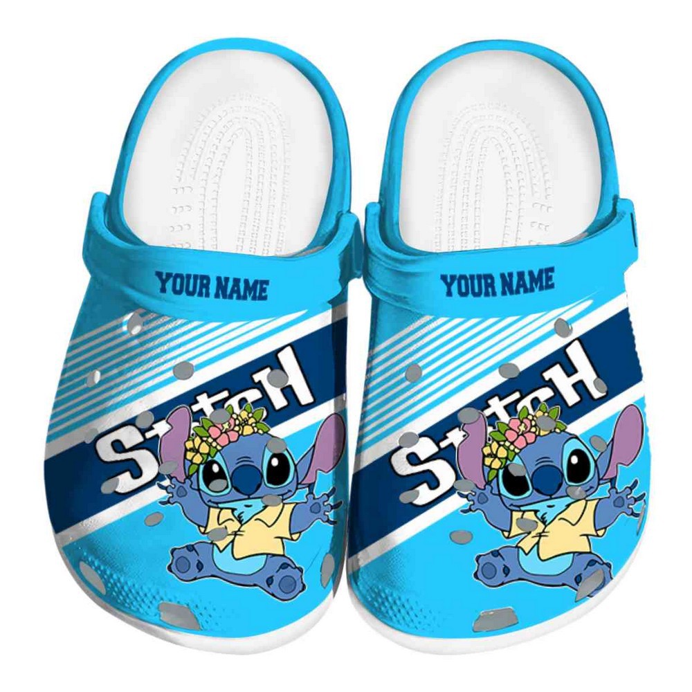 Stitch Cartoon Crocs Crocband Clogs Shoes Comfortable For Men Women and Kids