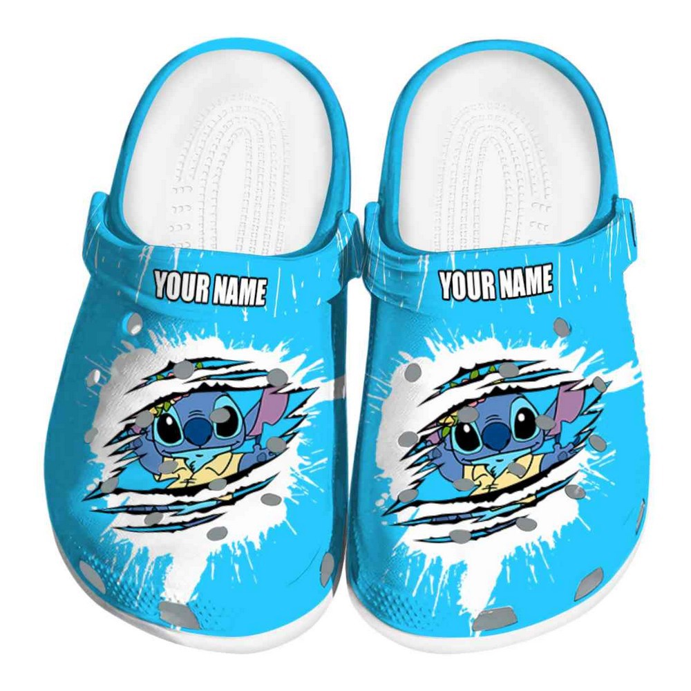 Stitch Cartoon Crocs Crocband Clogs Shoes Comfortable For Men Women and Kids