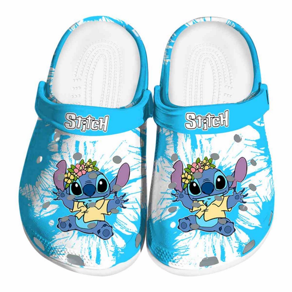 Stitch Cartoon Crocs Crocband Clogs Shoes Comfortable For Men Women and Kids