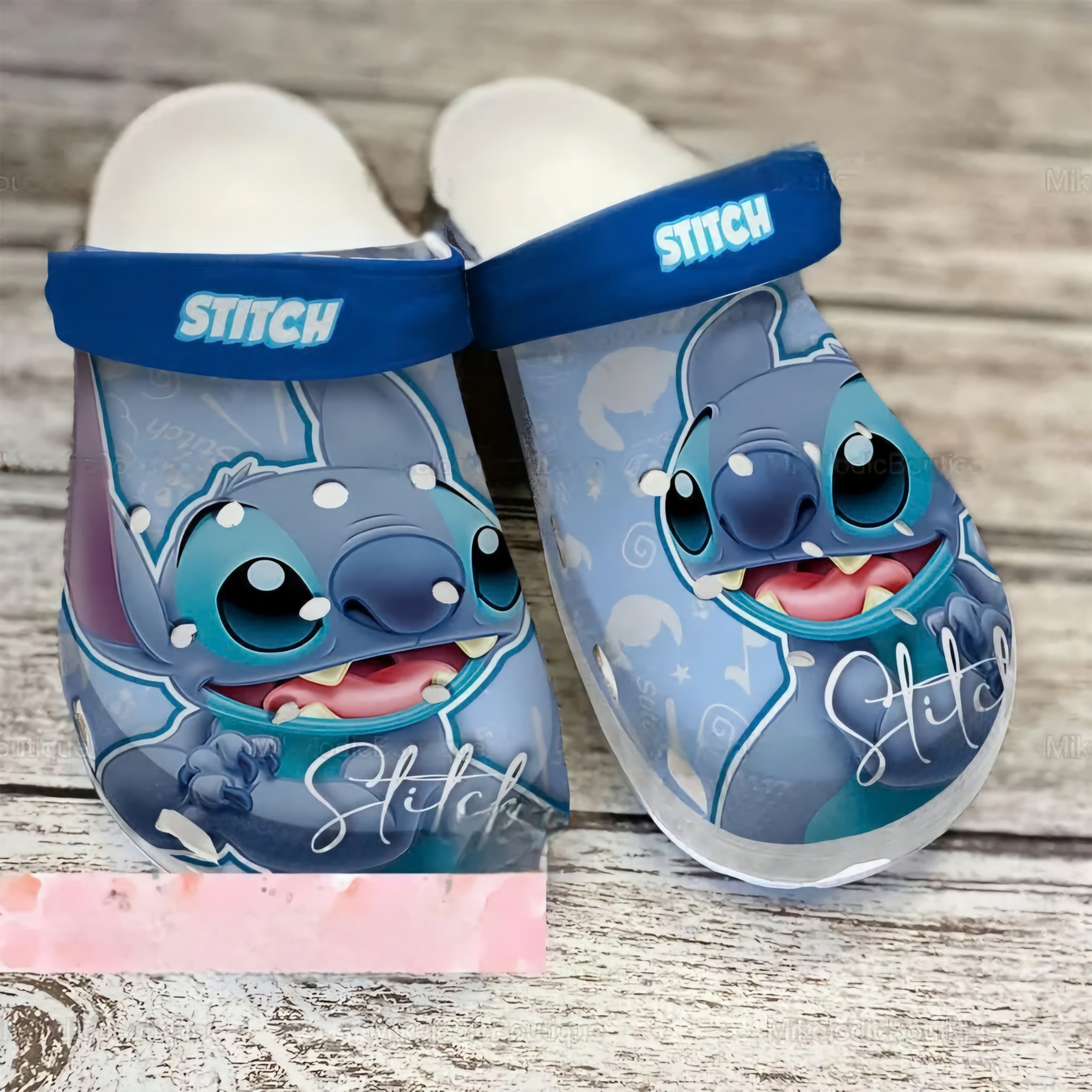 Stitch Cartoon Crocs Crocband Clogs Shoes Comfortable For Men Women and Kids
