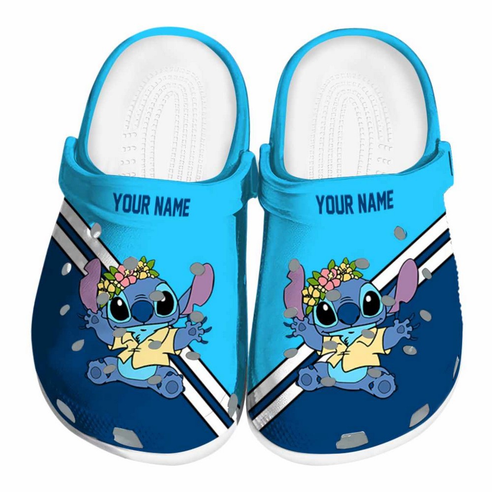 Stitch Cartoon Crocs Crocband Clogs Shoes Comfortable For Men Women and Kids