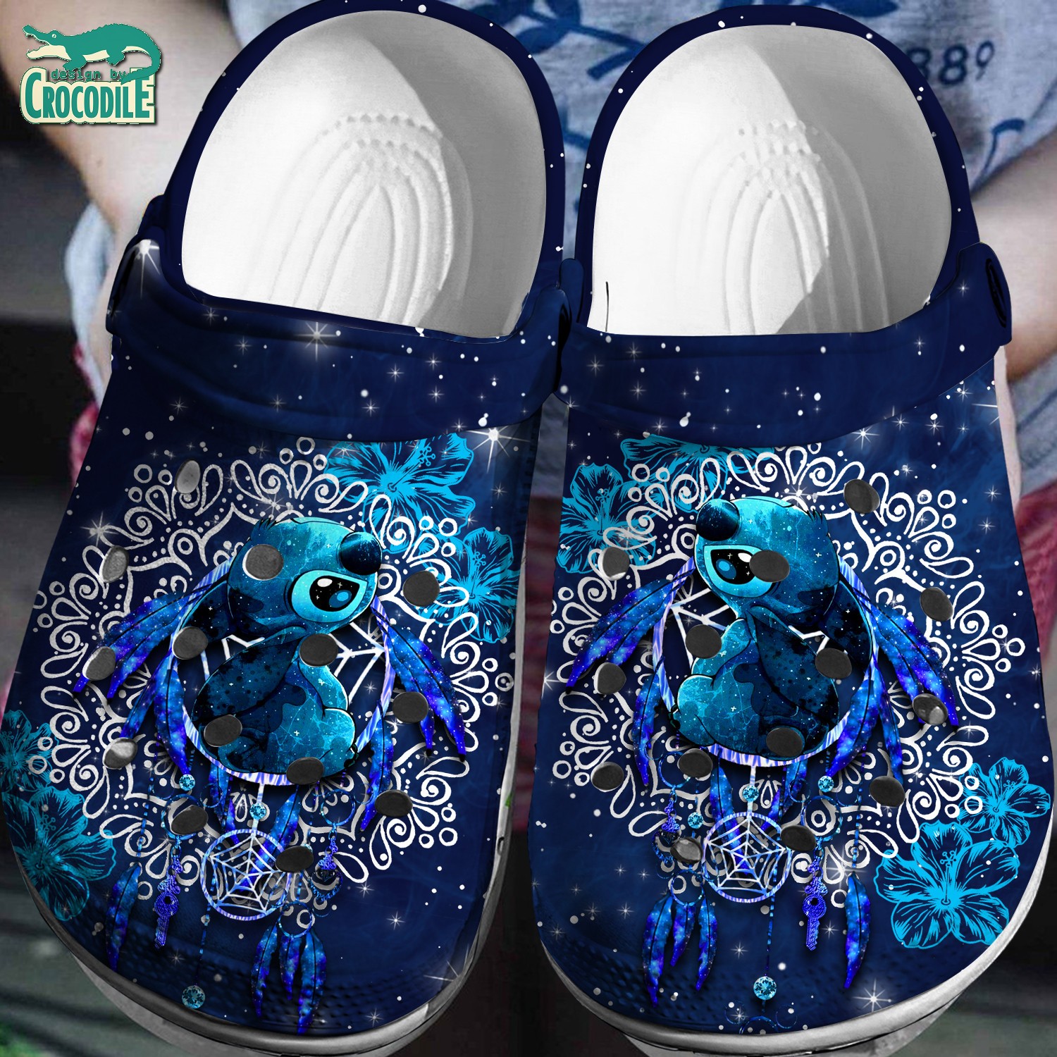 Stitch Cartoon Crocs Crocband Clogs Shoes Comfortable For Men Women and Kids