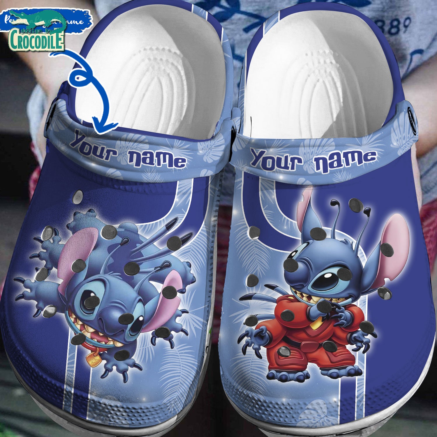 Stitch Cartoon Crocs Crocband Clogs Shoes Comfortable For Men Women and Kids