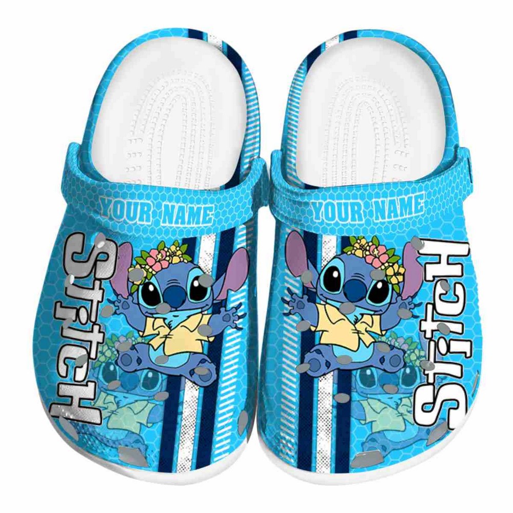 Stitch Cartoon Crocs Crocband Clogs Shoes Comfortable For Men Women and Kids